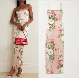 Reformation Frankie Silk Dress